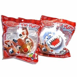 Rudolph Christmas Lip Pop Lollipops